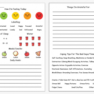 Mental Health Tracker Cards